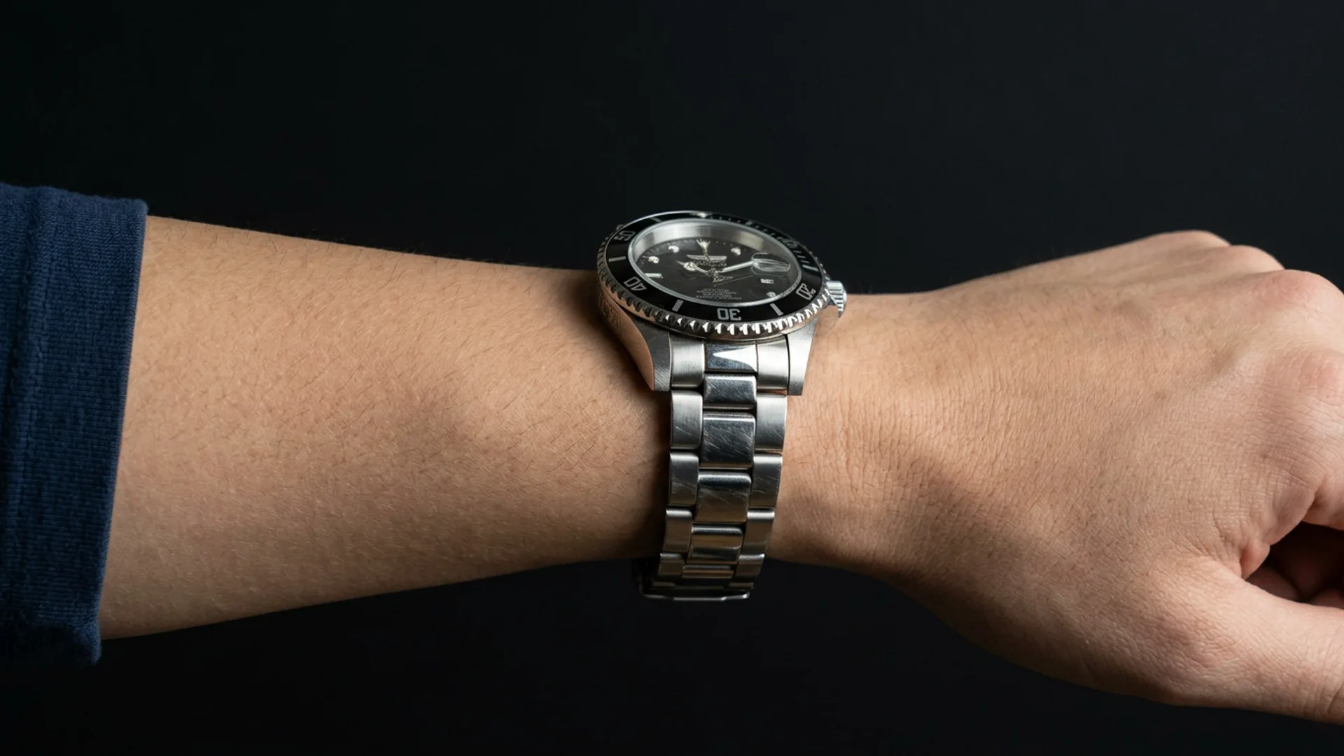 Authenticated Invicta watch on wrist